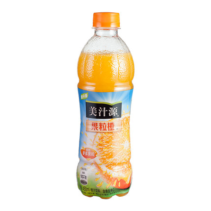 【好乐源】美汁源果粒橙 橙汁饮料 450ml/瓶