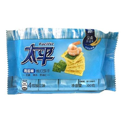 【好乐源】海苔味 太平梳打饼干独立装 100g