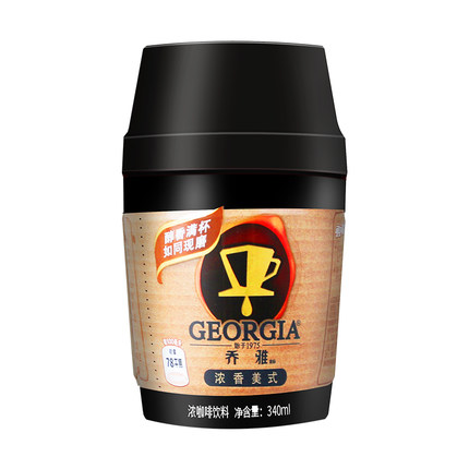 【好乐源】可口可乐 乔雅咖啡 浓香美式咖啡340ml