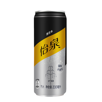 【好乐源】怡泉苏打水听装330ml 含气苏打水饮料