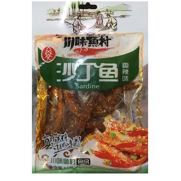 【好乐源】65g 香辣味 川味鱼村 沙丁鱼