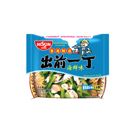 【好乐源】出前一丁日清香港进口海鲜味方便面100g*1袋单包速食