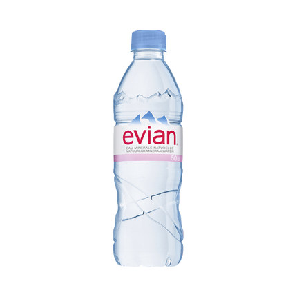 【好乐源】evian/依云 天然矿泉水500m 法国进口