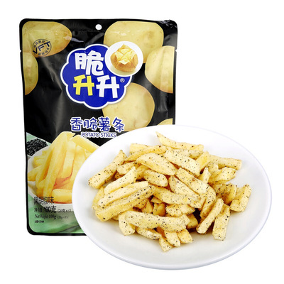 【好乐源】黑胡椒味 脆升升香脆薯条100g 黑胡椒 膨化食品