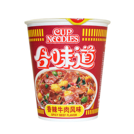 【好乐源】香辣牛肉味 日清泡面合味道香辣牛肉风味83g 桶装 开杯乐