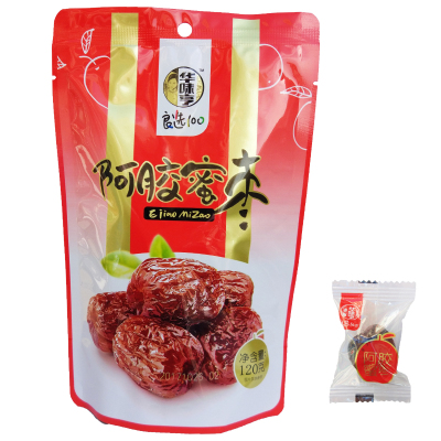 【好乐源】华味亨阿胶蜜枣120g/袋红枣果脯蜜饯休闲零食