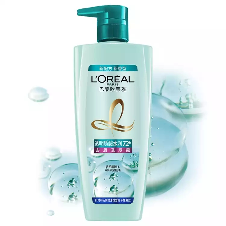 【好乐源】欧莱雅（LOREAL）透明质酸水润去屑洗发露700ml（无硅油）