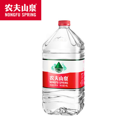 【好乐源】农夫山泉 饮用水天然水红盖瓶装 4L