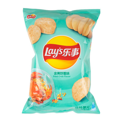 【好乐源】乐事金黄炒蟹味70g包装野炊追剧小零食薯片好吃便携小零食