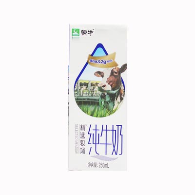 【好乐源】蒙牛 250ml 精选牧场 纯牛奶